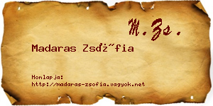 Madaras Zsófia névjegykártya